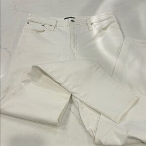 J. Crew women’s  Slim Jeans in White-30 TALL